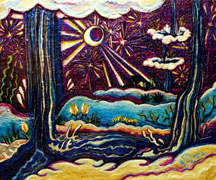 "WaterFalls" Acrylics on Wood